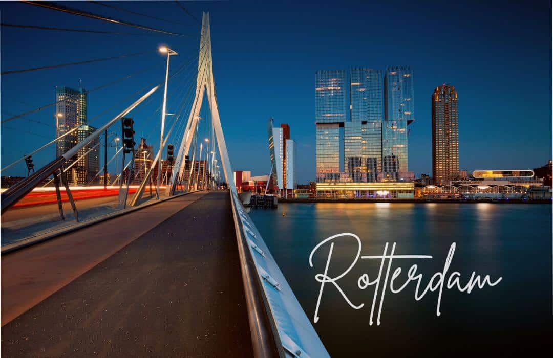 Rotterdam am Abend.