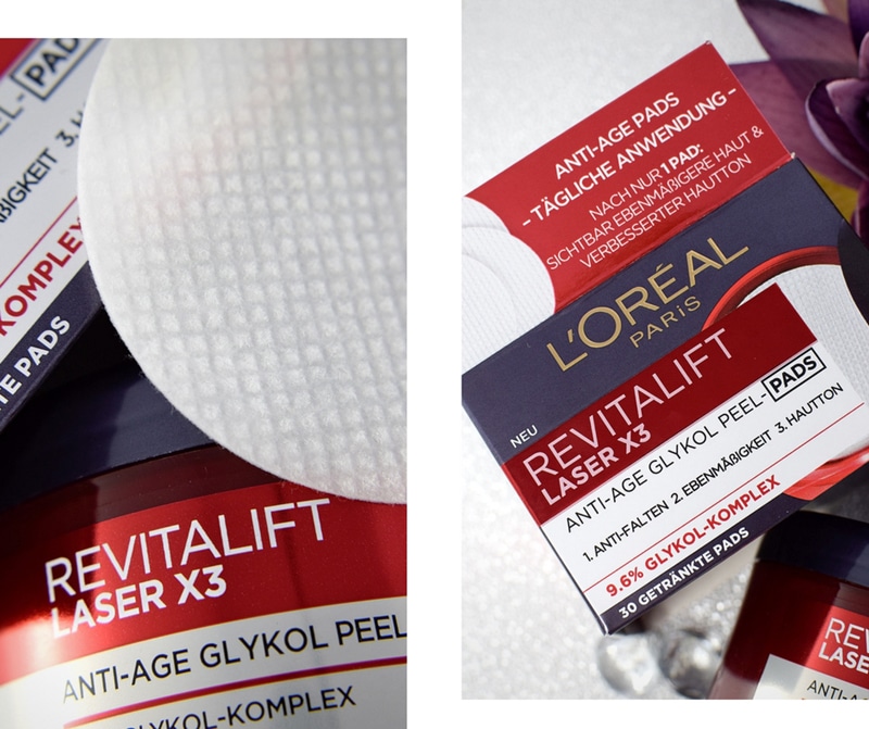 Review zu L'Oréal Paris Revitalift Laser X3 Peel-Pads mit Glykolsäure