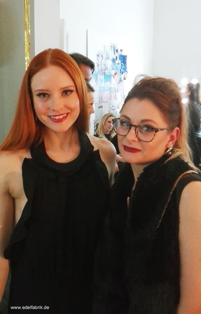 Barbara Meier und Chrissie aus der Edelfarbik im L'Oréal Atelier zu Berlinale 2017