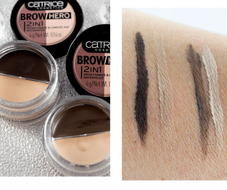 Catrice neues Sortiment Frühjahr Sommer 2018, Catrice Brow Hero 2in1 Brow Pomade & Camouflage Waterproof