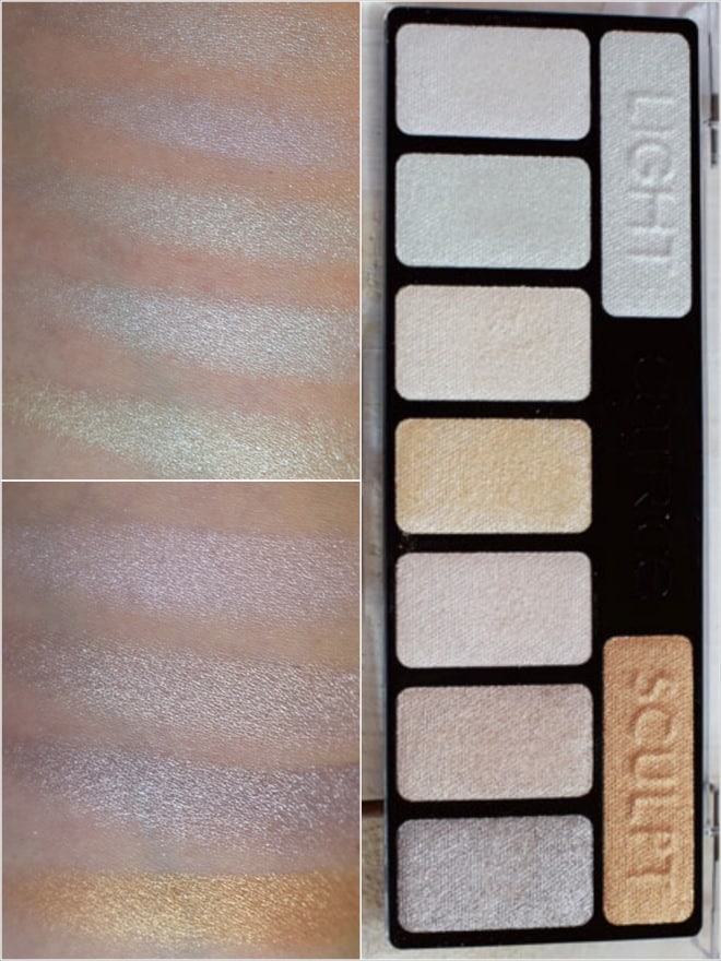 catrice The Ultimate Chrome Collection Eyeshadow Palette, Swatch
