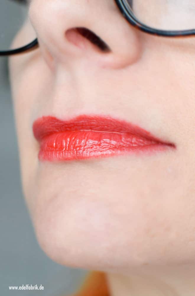 Chanel Rouge Coco neue Lipglosse, Tragefoto, Bitter Orange