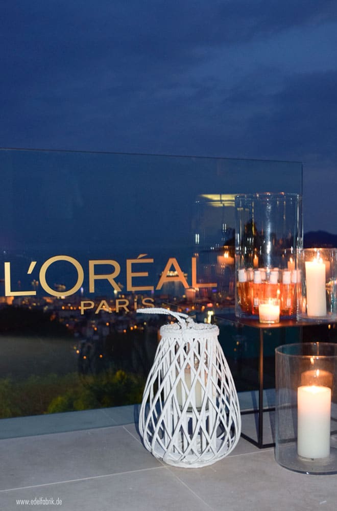 Cannes und die L'Oréal Villa bei Nacht