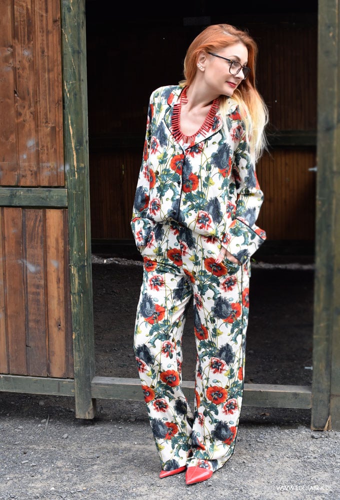 Pyjama mit Blumenmuster von H&M