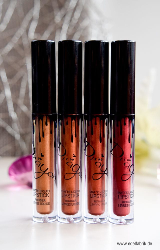 Die metal Töne der Kylie Jenner Lipstick Dupes von amazon