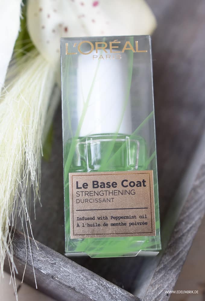 wie gut ist der neue L'Oréal Paris Manicure À L’Huile Base Coat Strengthening Peppermint Unterlack