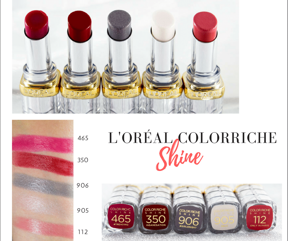 Review zu den L‘Oréal Color Riche Shine Lippenstiften