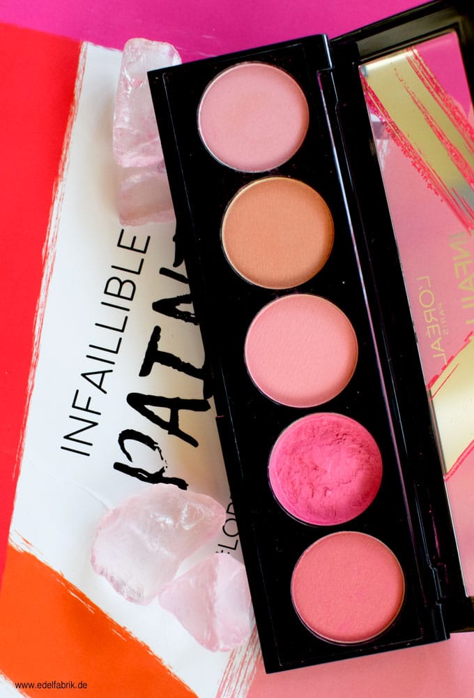 Die neue L'Oréal Infaillable Blush Paint Palette The Pinks 