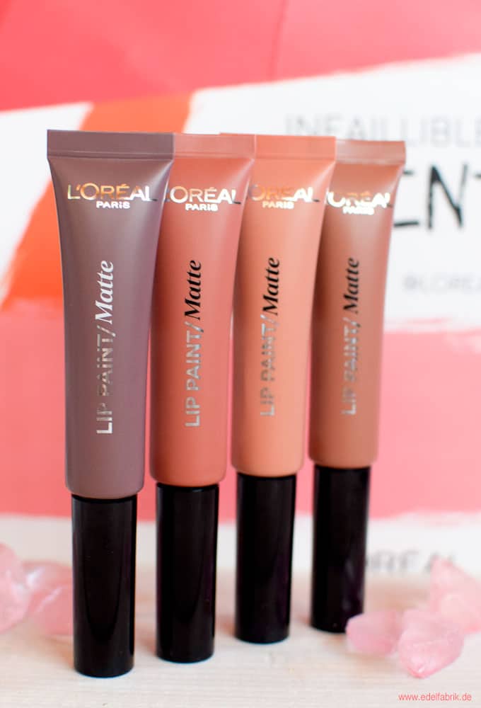 Die neuen Farben L'Oréal Infaillible Lip Paint Matte Nude