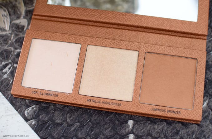 LOV The Glowrious Highlighting & Bronzing Palette 020 Gold Attraction, Swatch