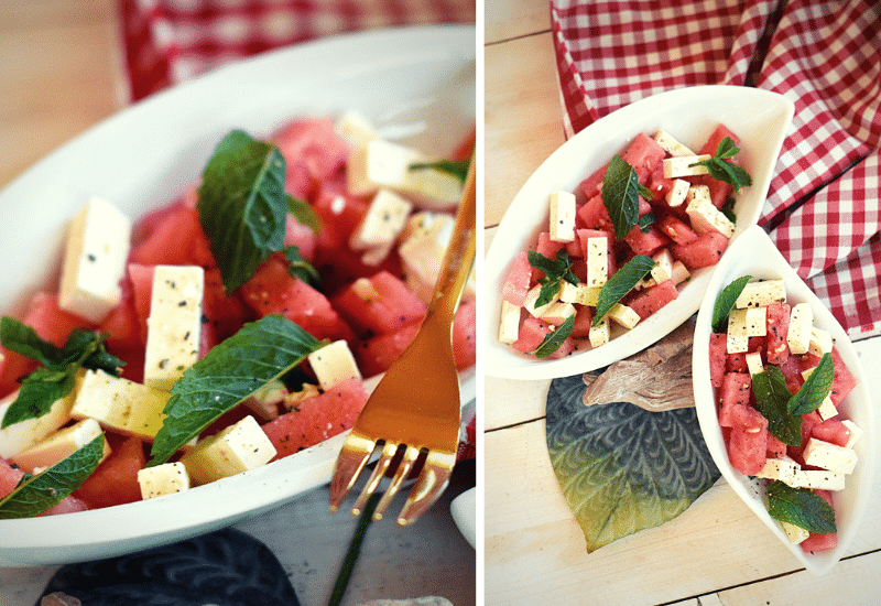 Wassermelone-Feta-Salat-Rezept-Zubereitung