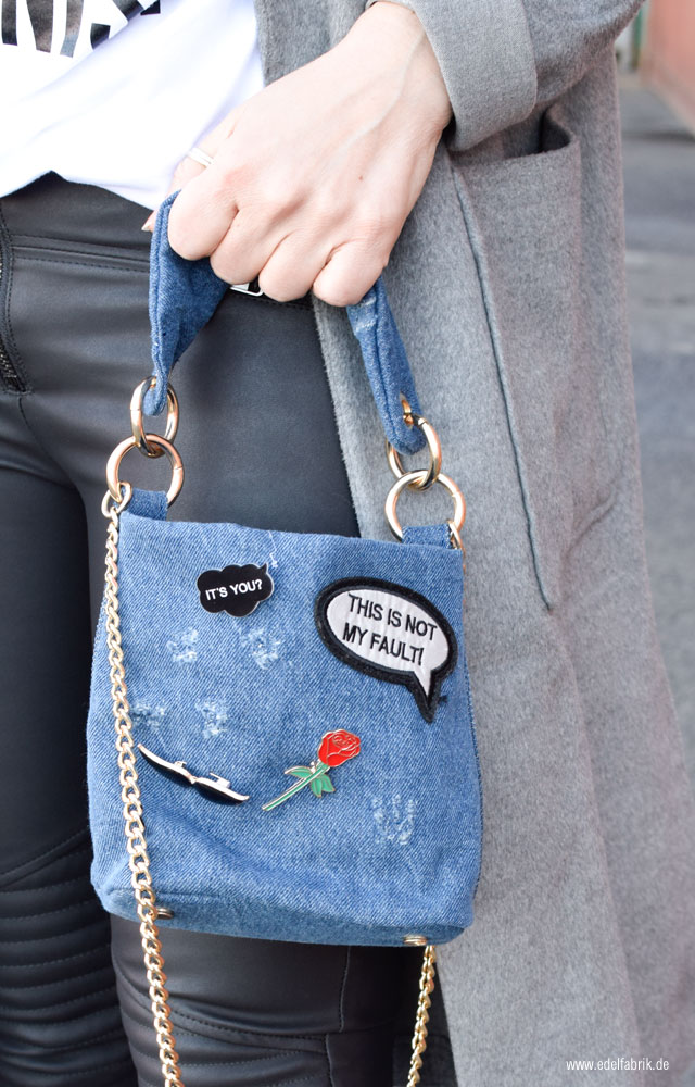 Minibag aus Denim von Zara