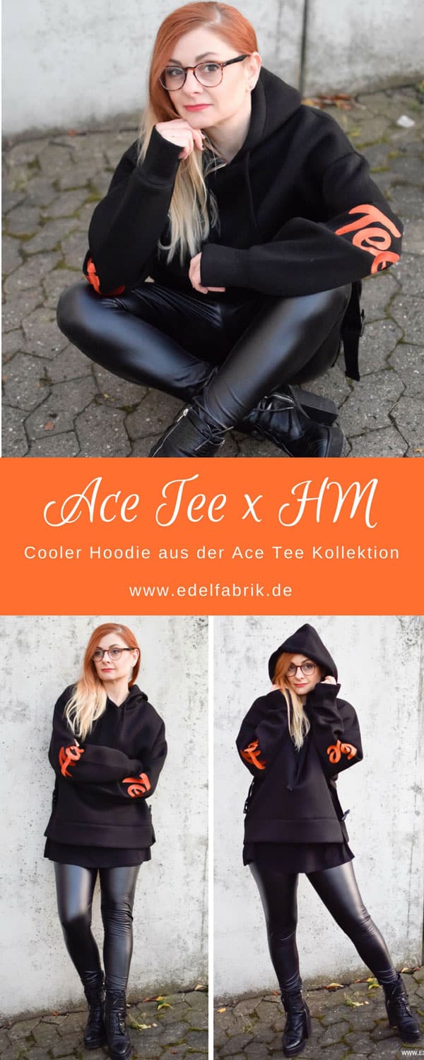 Ace Tee für H&M, Leder Leggings richtig stylen, Outfit mit Lederleggings