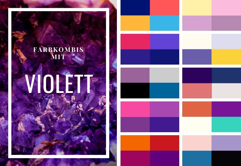 Farbschema-Violett-Kombinieren