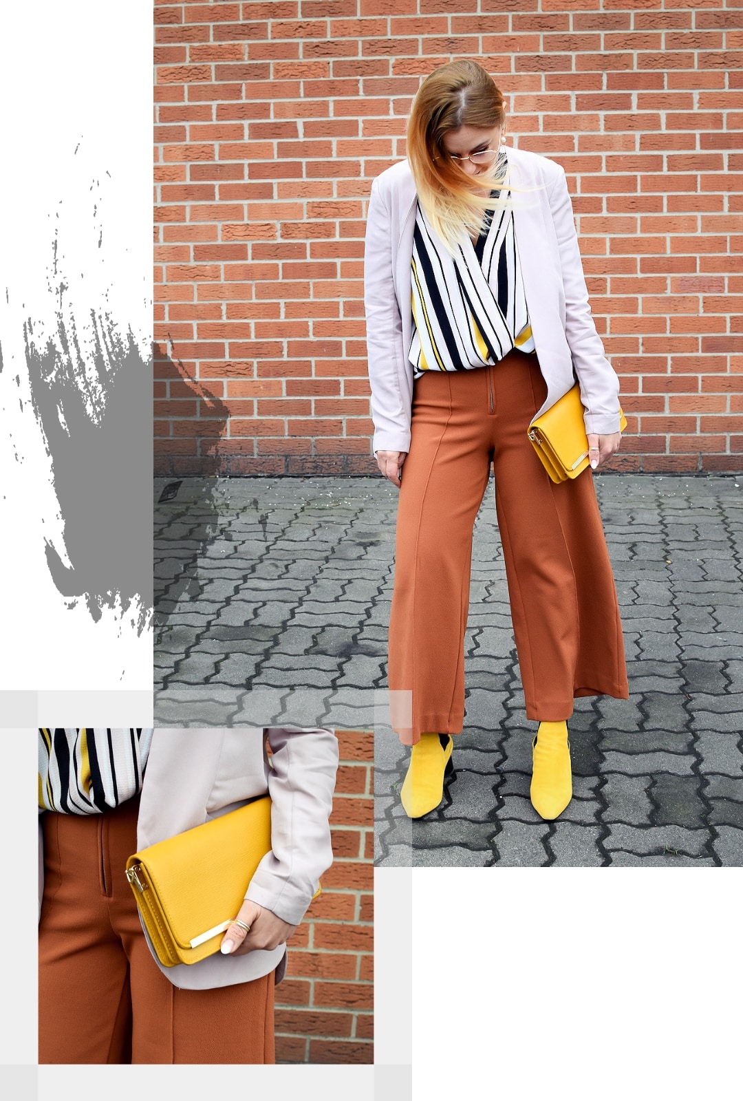 Wie kombiniere ich gelbe Accessoires | Gelbe Schuhe und gelbe Handtasche