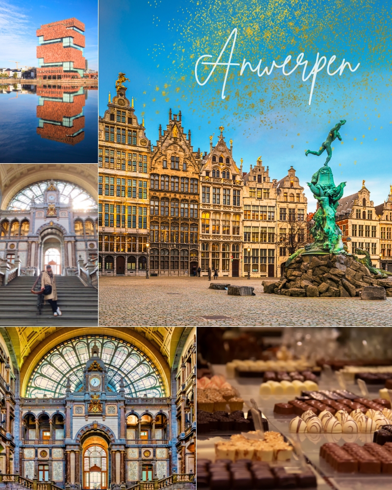 Verschiedene Bilder von Antwerpen während meiner Reise mit Viva Cruises.